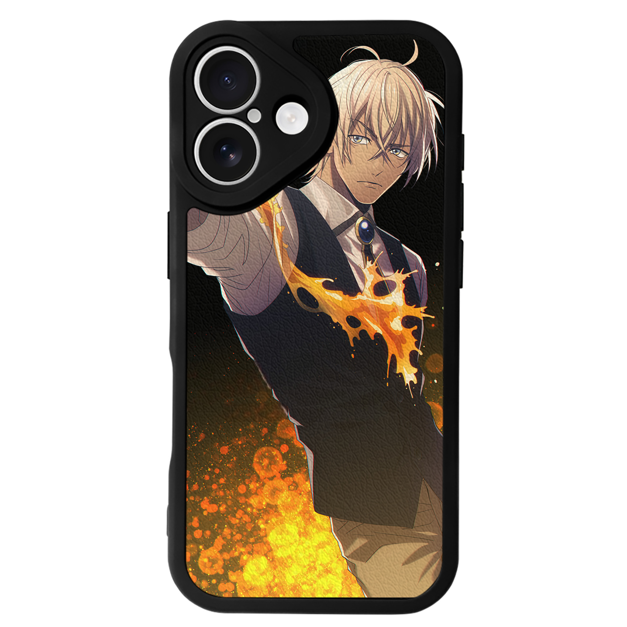 （画像用） 名探偵コナン Detective Conan 【iPhone 16シリーズ対応】シリコンスマホケース（レザー調） 材質：シリコン
